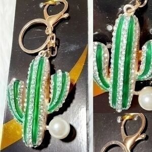 Cactus Bling Keychain